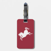 Rennend paard bagagelabel (Achterkant verticaal)