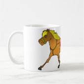 Rennend Paard En Buggy Mok (Links)