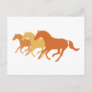 Rennend Paard (Oranje) Briefkaart