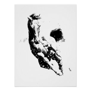 Rennend Paard Perfect Poster