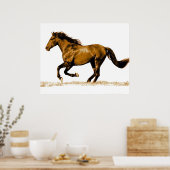 Rennend Paard Poster Print (Keuken)