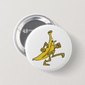 rennende banaan ronde button 5,7 cm (Voorkant /achterkant)
