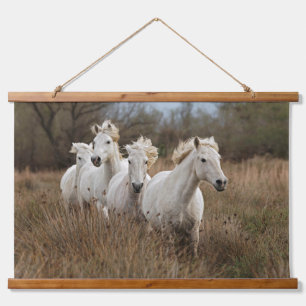 Rennende Camarguepaarden Hangend Wandkleed