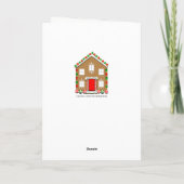 Rennende Kerst Feestdagen Kaart (Achterkant)