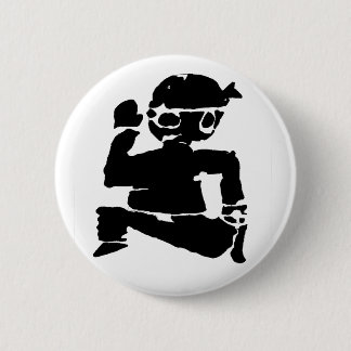 Rennende Ninja Knop Ronde Button 5,7 Cm
