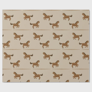 Rennende paarden cadeaupapier