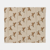 Rennende paarden fleece deken (Voorkant (Horizontaal))