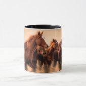 Rennende paarden mok (Midden)