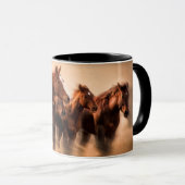 Rennende paarden mok (Voorkant rechts)