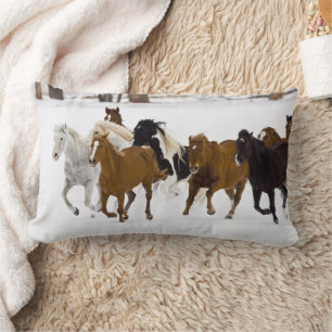 Rennende paarden op The Hideout Ranch Kussen