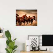 Rennende paarden poster (Thuiskantoor)