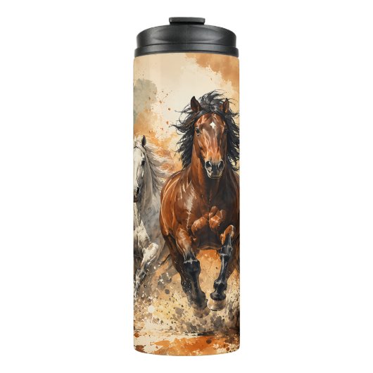 Rennende Paarden Thermosbeker (Voorkant)