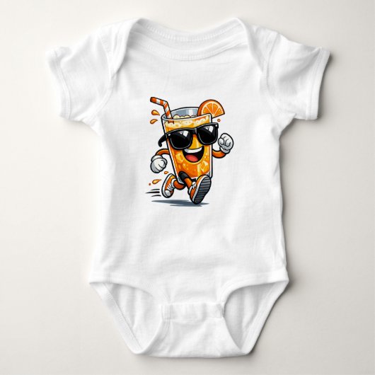 Rennende Sinaasappelsap Romper (Voorkant)