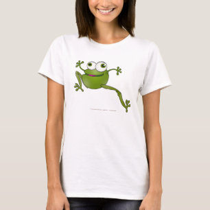 Rennende Slang - Kikker - Vrouwen T-Shirt