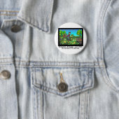 Rennende Stierkikkers Grappige Cadeaus/Verzamelobj Ronde Button 5,7 Cm (In situ)
