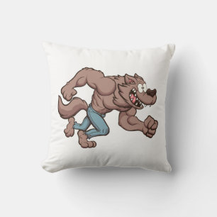 Rennende weerwolf kussen