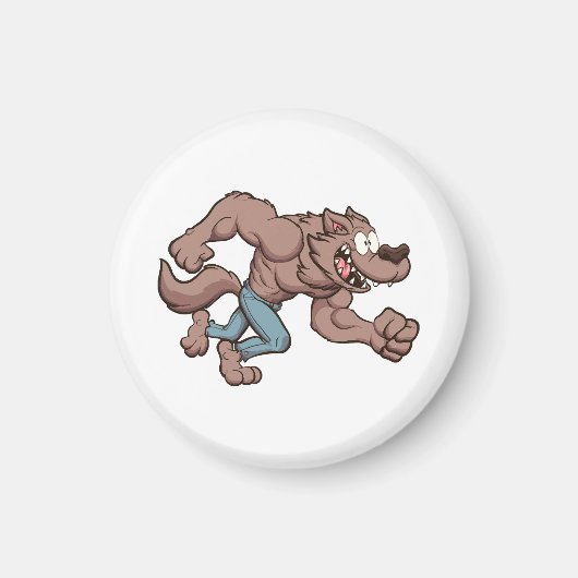 Rennende weerwolf magneet (Voorkant)