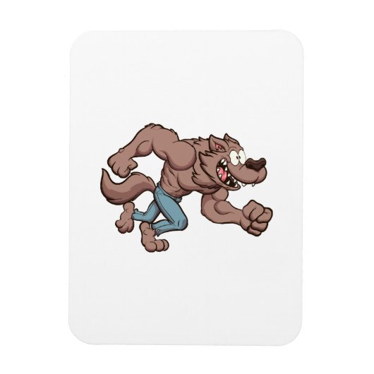 Rennende weerwolf magneet (Verticaal)