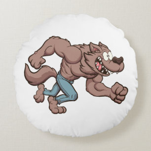 Rennende weerwolf rond kussen