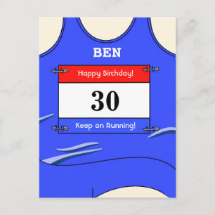 Renner Blauw Briefkaart