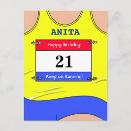 Renner Geel Briefkaart