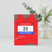 Renner Rood Briefkaart (Staand voorkant)