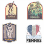 Rennes city France is mijn trotse thuisbasis Sticker