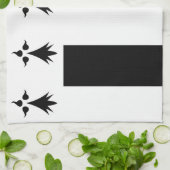 rennes city vlag frankrijk brittany regio symbool theedoek (Gevouwen)