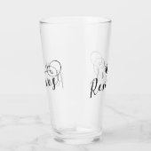 Rennes Flag in Heart, Roazhon Brittany Glas (Rechts)