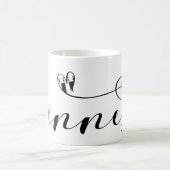 Rennes Flag in Heart, Roazhon Brittany Koffiemok (Center)