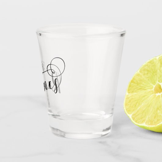 Rennes Flag in Heart, Roazhon Brittany Shot Glas (Rechts)