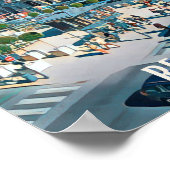 Rennes Foto van Vintage Poster (Hoek)