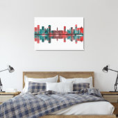 Rennes France Skyline Canvas Afdruk (Insitu (Slaapkamer))