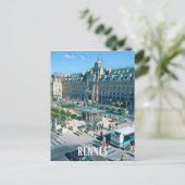 Rennes Photo Vintage Briefkaart (Staand voorkant)