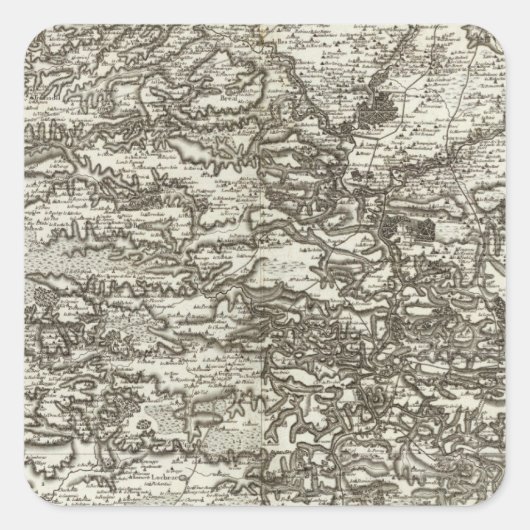 Rennes Vierkante Sticker (Voorkant)