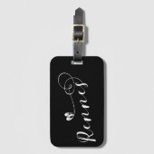 Rennes Vlag in Hart, Roazhon Bretagne Bagagelabel (Voorkant (verticaal))