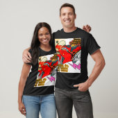 Rennfiets Kunst Snelheid T-shirt (Unisex)
