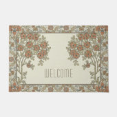 Rennie Mackintosh Tree & Bloemen verbrand Sinaasap Deurmat (Voorkant)