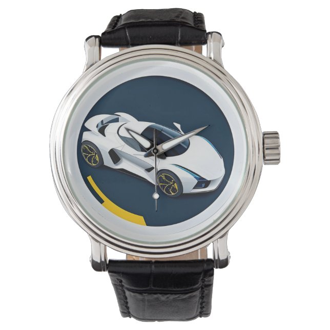 Rennwagen met dynamisch ontwerp horloge (Voorkant)