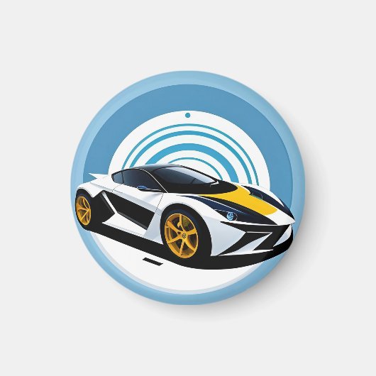 Rennwagen met dynamisch ontwerp magneet (Voorkant)