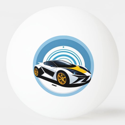 Rennwagen met dynamisch ontwerp pingpongbal (Voorkant)