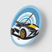 Rennwagen met dynamisch ontwerp ronde klok (Hoek)