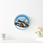 Rennwagen met dynamisch ontwerp ronde klok (Huis)