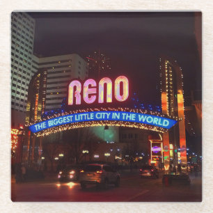 Reno Arch Sign #1 Glass Onderzetter Glazen Onderzetter