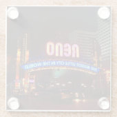 Reno Arch Sign #1 Glass Onderzetter Glazen Onderzetter (Achterkant)