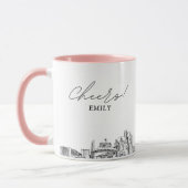 Reno Arch Skyline gepersonaliseerde bruiloft koffi Mok (Links)