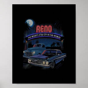 Reno Auto Cruise Show Nevada Amerikaanse Oldtimer Poster