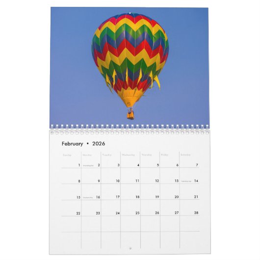 Reno Balloon 2023 Kalender (Feb 2026)
