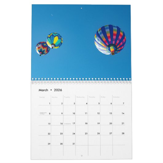 Reno Balloon 2024 Kalender (Mar 2026)