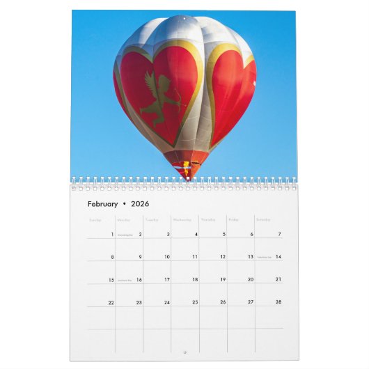 Reno Balloon 2024 Kalender (Feb 2026)
